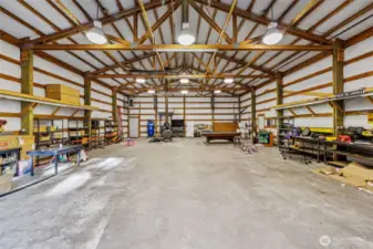 This is the two semi-truck portion of the Warehouse. The Office is to the right and then more shop/storage space for at least 7 more vehicles (including RV's) beyond the office.