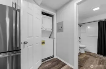 Lower level Washer & Dryer for ADU