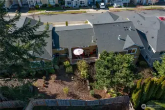 Aerial view of the condo