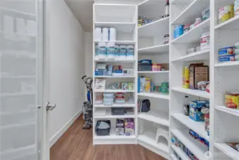 Incredible walk in pantry