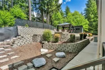 Low maintenance landscaping so you can enjoy the lake