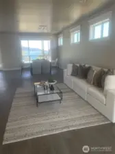 Great room staged