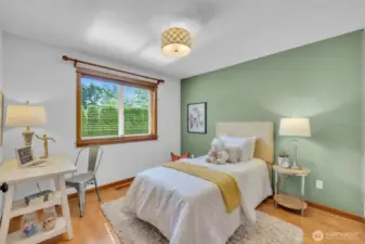 2nd Bedroom with plenty of room for the bed and a desk
