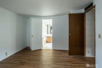 Primary bedroom with bathroom