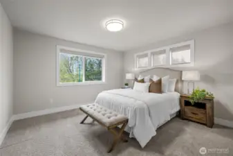 Junior suite with full private bath – great for guests or multi-gen living.  Spacious junior suite offers comfort and privacy.