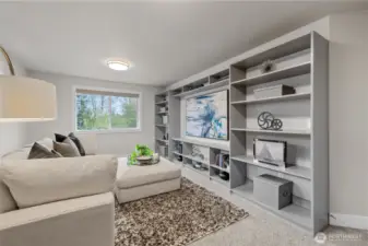 Flexible bonus space – perfect for theater, gaming, or hobbies.