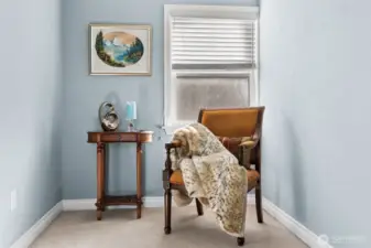 Bedroom #2 with this sitting area could also be used as Primary