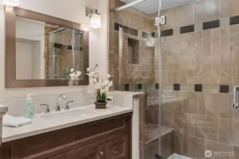 Custom high-end bath in 4th Bedroom