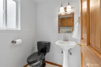1/2 bath for guests.