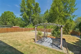 Large fully fenced back yard.
