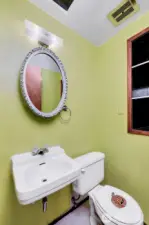 Main floor half bath