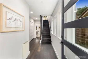 Welcoming entry area