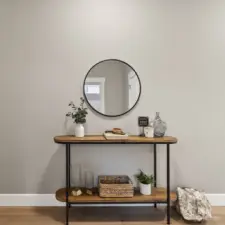 there is space in the hallway for a small table