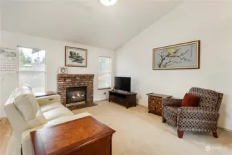 Family Room with Gas Fireplace!