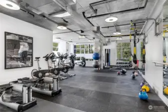 fitness center on the same level as 206; no excuses!