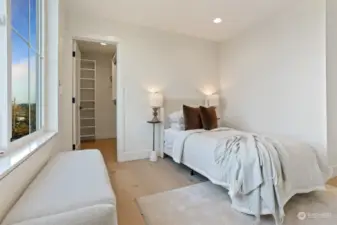 Third Upper Level Bedroom with Walk-In Closet