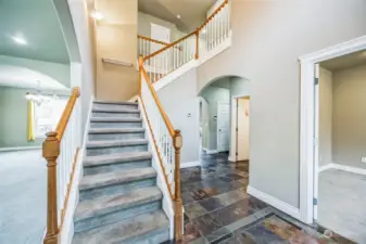 Two story entry way