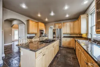 Gorgeous black granite counters