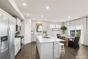 Photos are for representational purposes only.  Colors and finishes may vary. Refrigerator is a builder option.