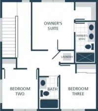 IMAGE IS A RENDERING Photographs are for illustrative purposes only. Features, finishes, interior/exterior colors, landscaping and floorplan shown may vary from actual homes built.
