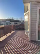 Sunny front deck