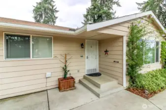 Front entry door.