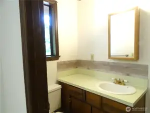 3/4 bathroom off the primary bedroom.
