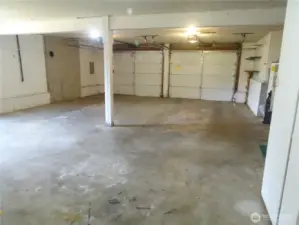 With all this space, maybe create a workshop or a gym and still park two cars.