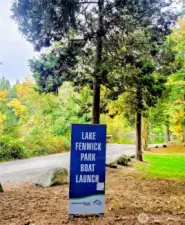 Walk to boat launch