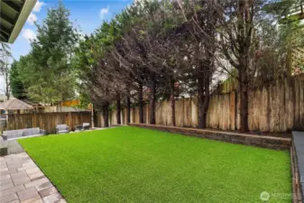 Synthetic grass means all play and no pain!