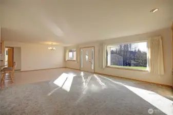 Natural light shines through to brighten up the inside.