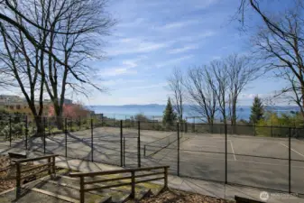 Pickleball or Tennis at Kinnear Park.