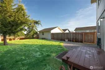 Fenced in Backyard