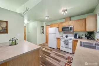 Tall ceilings make the home feel very open