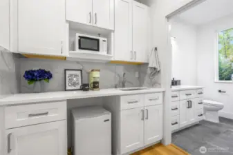 Kitchenette for the private ground floor bedroom suite.