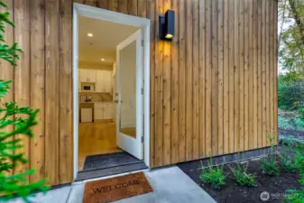 Private entry to ground floor bedroom suite.