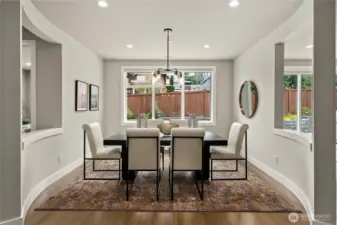 Elegant formal dining room, ideal for hosting and entertaining