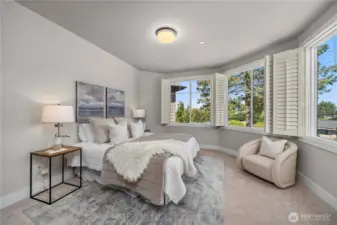 An additional guest suite on the upper level, offering added comfort and privacy