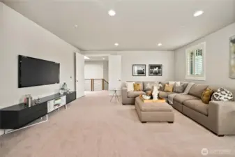 Spacious bonus room offering flexible living space