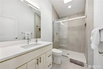 Lower level 3/4 bath