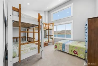 Offcie #2 flexible living space or bunkroom for added guests.