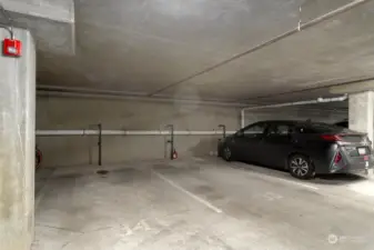 Parking space 34 in secure garage