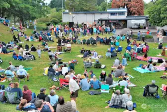 Join Concerts in the Park or skip the crowd and listen from your deck!