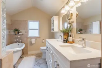 So much character in this updated bathroom