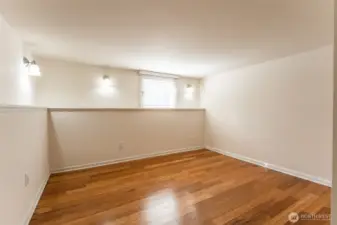 Second of two lower level bedrooms