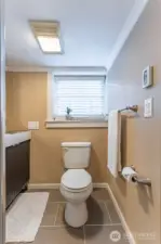 In-floor heat is such an added bonus in the lower level 3/4 bathroom