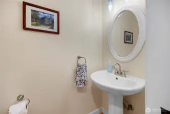 The main floor powder bath.