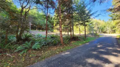 Private road already installed with underground power and Comcast high speed internet.