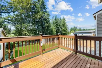 Large Deck Off Dining Room