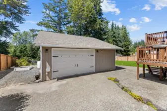 Detached Garage with Shop Space